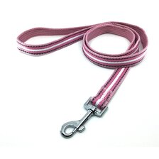 Nobleza vodítko s reflexným prešitím 2 x 120 cm ružové